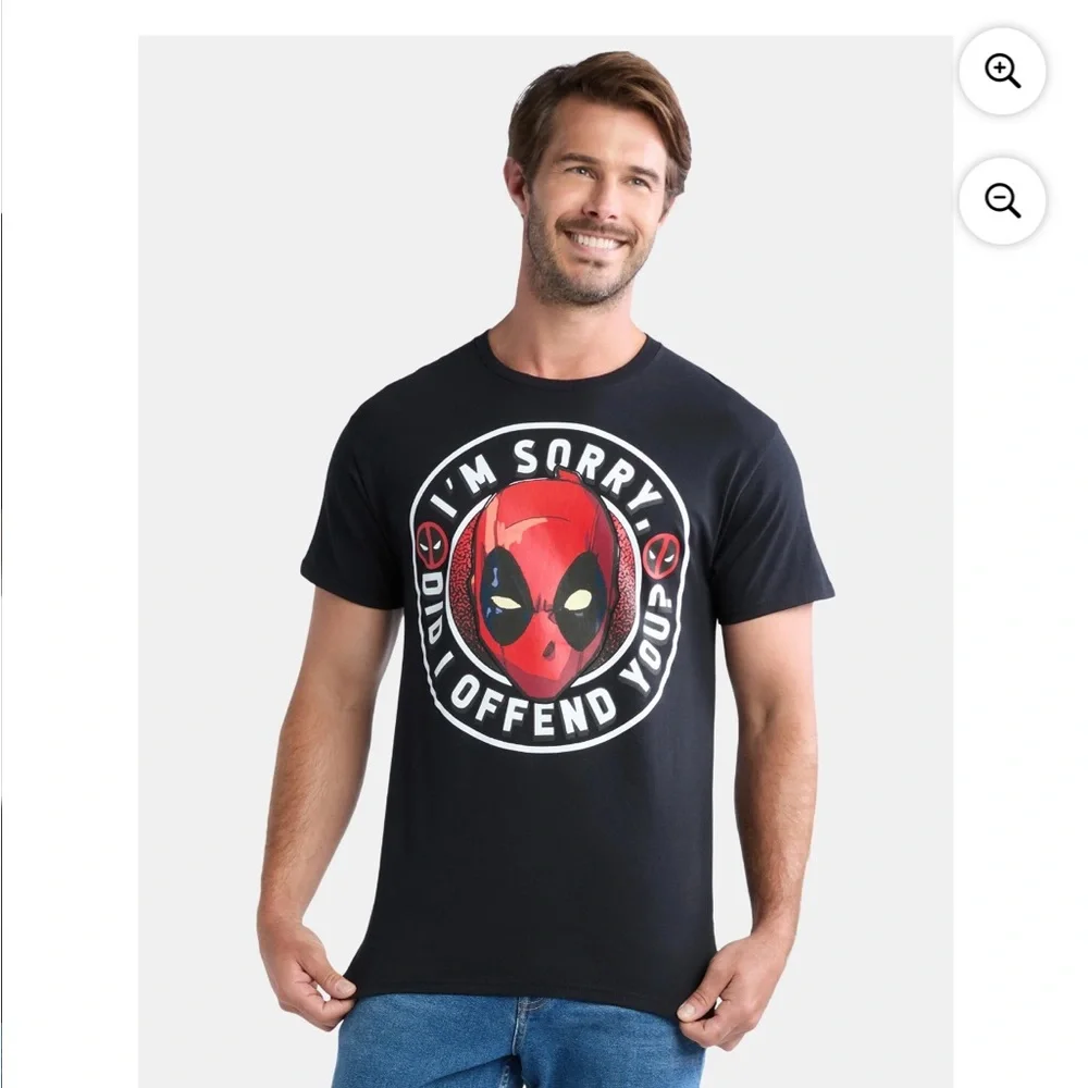 NWT Deadpool marvel Black Graphic T-Shirt